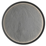 Petra Round Wall / Ceiling Light - Charcoal / Natural Slate