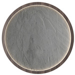 Petra Round Wall / Ceiling Light - American Walnut / Natural Slate