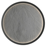 Petra Round Wall / Ceiling Light - Charcoal / Natural Slate