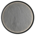 Petra Round Wall / Ceiling Light - Charcoal / Natural Slate