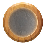 Petra Tapered Wall Sconce / Ceiling Flush Light - Teak / Natural Slate