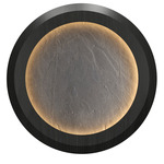 Petra Tapered Wall Sconce / Ceiling Flush Light - Charcoal / Natural Slate