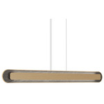 Petra Linear Pendant - Maple / Natural Slate