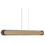 Petra Linear Pendant - Maple / Natural Slate