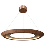 Petra Tapered Ring Pendant - Imbuia / Natural Slate