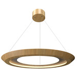 Petra Tapered Ring Pendant - Louro Freijo / Natural Slate