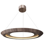 Petra Tapered Ring Pendant - American Walnut / Natural Slate