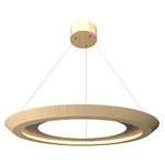 Petra Tapered Ring Pendant - Maple / Natural Slate