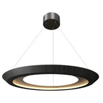 Petra Tapered Ring Pendant - Charcoal / Natural Slate