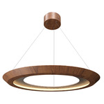 Petra Tapered Ring Pendant - Imbuia / Natural Slate