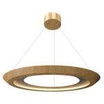 Petra Tapered Ring Pendant - Louro Freijo / Natural Slate