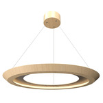 Petra Tapered Ring Pendant - Maple / Natural Slate