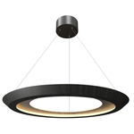 Petra Tapered Ring Pendant - Charcoal / Natural Slate