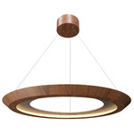 Petra Tapered Ring Pendant - Imbuia / Natural Slate