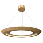 Petra Tapered Ring Pendant - Louro Freijo / Natural Slate