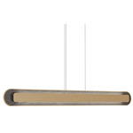 Petra Linear Pendant - Maple / Natural Slate