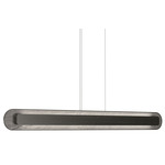 Petra Linear Pendant - Charcoal / Natural Slate