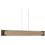 Petra Linear Rectangle Pendant - Maple / Natural Slate