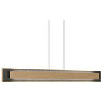 Petra Linear Rectangle Pendant - Maple / Natural Slate