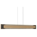 Petra Linear Rectangle Pendant - Maple / Natural Slate