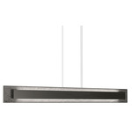 Petra Linear Rectangle Pendant - Charcoal / Natural Slate