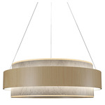 Petra Drum Pendant - Maple / Natural Slate