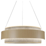 Petra Drum Pendant - Maple / Natural Slate