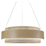 Petra Drum Pendant - Maple / Natural Slate