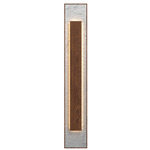 Petra Rectangle Wall Sconce - Imbuia / Crystal White Stone