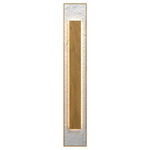 Petra Rectangle Wall Sconce - Louro Freijo / Crystal White Stone