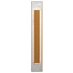 Petra Rectangle Wall Sconce - Teak / Crystal White Stone
