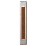 Petra Rectangle Wall Sconce - Imbuia / Crystal White Stone