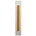 Petra Rectangle Wall Sconce - Louro Freijo / Crystal White Stone
