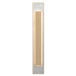 Petra Rectangle Wall Sconce - Maple / Crystal White Stone