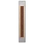 Petra Rectangle Wall Sconce - Imbuia / Crystal White Stone