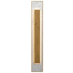 Petra Rectangle Wall Sconce - Louro Freijo / Crystal White Stone