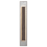 Petra Rectangle Wall Sconce - American Walnut / Crystal White Stone