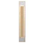 Petra Rectangle Wall Sconce - Maple / Crystal White Stone