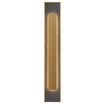 Petra Rectangle Wall Sconce - Louro Freijo / Natural Slate