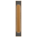 Petra Rectangle Wall Sconce - Teak / Natural Slate
