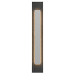 Petra Rectangle Wall Sconce - Organic White / Natural Slate