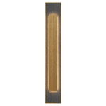 Petra Rectangle Wall Sconce - Louro Freijo / Natural Slate