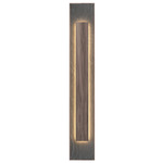 Petra Rectangle Wall Sconce - American Walnut / Natural Slate