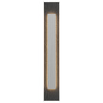 Petra Rectangle Wall Sconce - Organic White / Natural Slate
