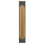 Petra Rectangle Wall Sconce - Louro Freijo / Natural Slate