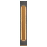 Petra Rectangle Wall Sconce - Teak / Natural Slate