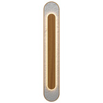 Petra Wall Sconce - Teak / Crystal White Stone