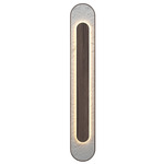 Petra Wall Sconce - American Walnut / Crystal White Stone