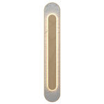 Petra Wall Sconce - Maple / Crystal White Stone