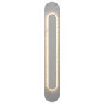 Petra Wall Sconce - Organic White / Crystal White Stone